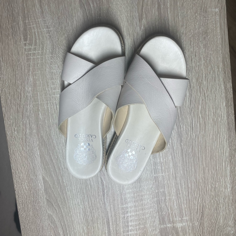 Vince Camuto Rickert slide leather sandal - Picture 2 of 9